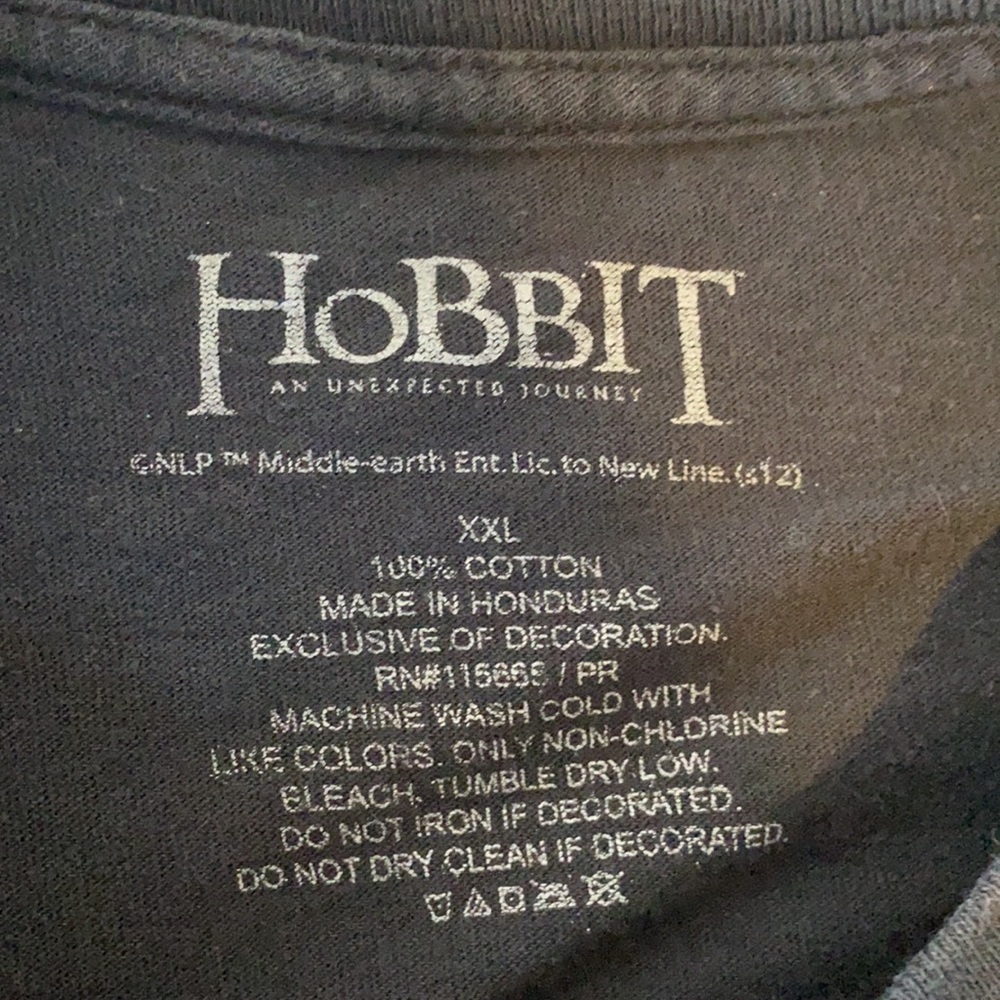 The Hobbit An Unexpected Journey T-Shirt: Size XXL - Picture 3 of 5